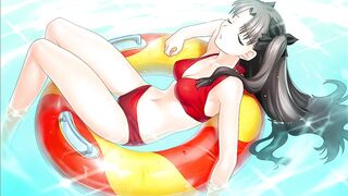 Uncensored Hentai anime FATE stay night hollow ataraxia saber rin sakura rider caren