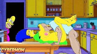 Cuckold Fantasies: My Slut Wife Cheats on Me with Other Men. Cartoon Simpsons Parody. Compilation
