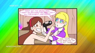 Gravity Falls Parody Cartoon Porn (Part 3): Anal, Pussy Licking, Sucking Creampie, Vaginal sex with Two Girls