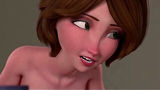 Aunt Cass Enjoys Deep Anal in a Parody Full of 3D Passion ○ MILF Submits to Intense Backdoor Pleasure