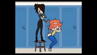 Animated girl wedgies compilation #1