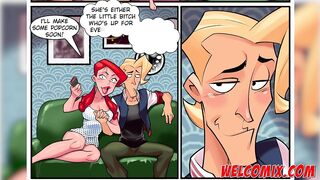 Porn Cartoon! Guy caught his hot girlfriend fucking an older man! Erome free porn