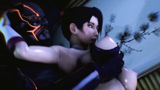 Lustful brunette got it in full - animated hard monster fuck