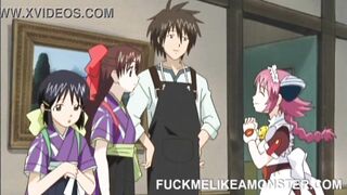 Screaming anime teen getting pussy pounded