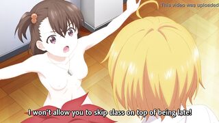 Cute anime girls naked students