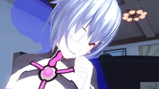 Uncensored Japanese animation Eva Rei Ayanami defloration high resolution