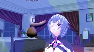 Uncensored Japanese animation Eva Rei Ayanami defloration high resolution