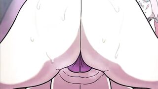 Anime girls assjob,twerking,blowjob compilation