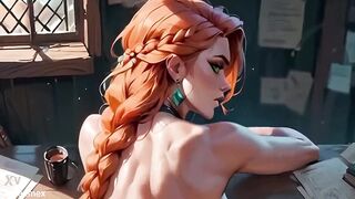 Fucking a hot blonde girl | Cartoon porn [AI generated]