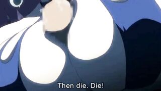 Big-titted hentai bitches tittyfucking until their guys' balls are drained