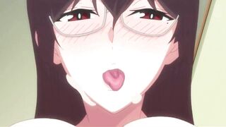 Big-titted hentai bitches tittyfucking until their guys' balls are drained