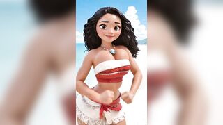 Ai generated animated Disney princess hot dance