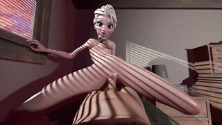Porn cartoon with Elza l 3D SFM hentai without censorship