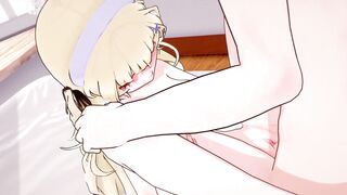 Wuthering waves hentai - Phoebe blowjob and missionary - 3d anime sex cartoon