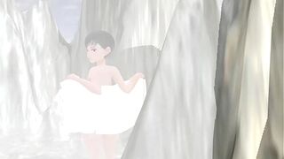 [Mixed Bathing] [Hot Spring Girls] Leo: Anime girls try mixed bathing in a remote area [without towels]