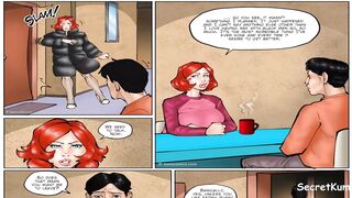 Annabelle's New Life pt. 4 - Married Woman Cheats on her little Dick Husband With Five Big Dick Black Men || Cuckold Cartoon Comic