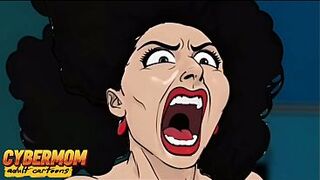 Married Slut Housewife Fucks Stranger and Doesn't Notice Husband Returns Home from Work. Cartoon Cheating