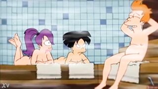 Amy Wong Flashing Tits in the Sauna - Futurama Animated