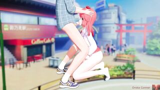 She found you doing it in public ... and wanted a turn!