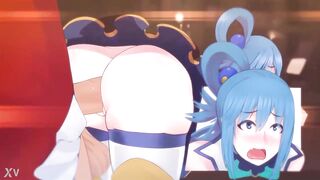 Aqua konosuba animated skello on sale sound futanari futa porn