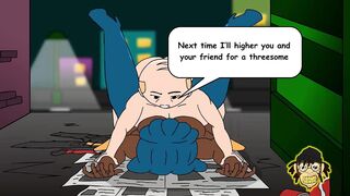Dumpster Diving: Fucking A Big Booty Boob Chubby Prostitute In An Alley 2D Animation Cartoon Anime Video