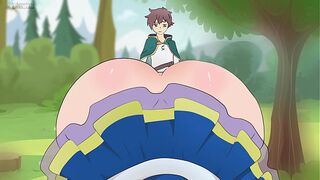 Aqua Wore a skirt that was Too short to seduce Kazuma/Hentai/Cartoon/Parody/God's Blessing On This Wonderful Wold ! 2025