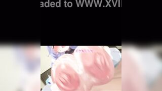3D HQ anime Big tits Breast Expansion POV Cowgirl wSound added