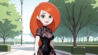 Redhead Cartoon Girl Sexy Black Lingerie Try On Haul Ai