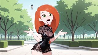 Redhead Cartoon Girl Sexy Black Lingerie Try On Haul Ai