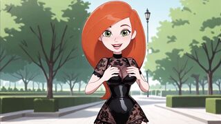 Redhead Cartoon Girl Sexy Black Lingerie Try On Haul Ai