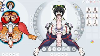 Fap Wall 0.7 [PornPlay Parody Hentai game] Ep.2 adult Toph from the last air bender give gloryhole deepthroat
