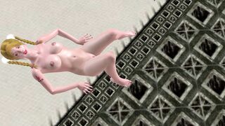 Office Candy Double Stuff: 3D Cartoon Girl's Lollypop Anal Orgasms
